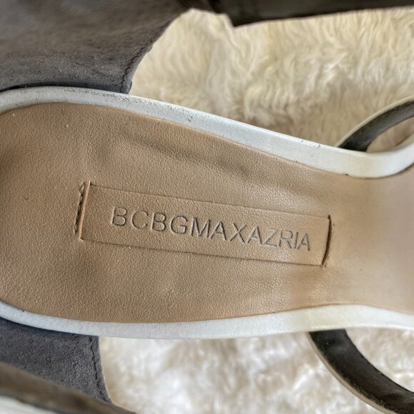 BCBG MAXAZRIA WHITE AND BLACK HEEL SIZE 8 - Picture 3 of 5